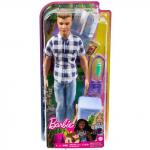 Mattel Barbie Kempingező Ken baba kiegészítőkkel kockás ingben (HHR66)
